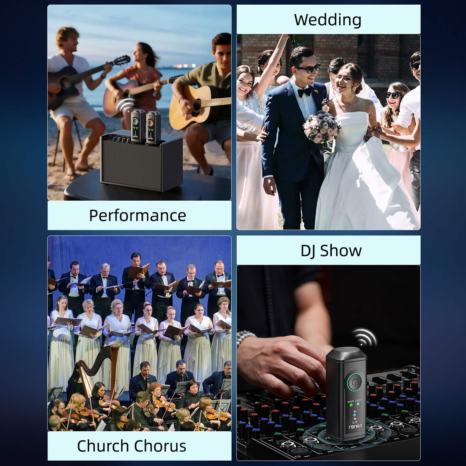 LEKATO P16 XLR Receiver Stereo/Mono Bluetooth Studio Dj XLR Receiver