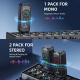 LEKATO P16 XLR Receiver Stereo/Mono Bluetooth Studio Dj XLR Receiver