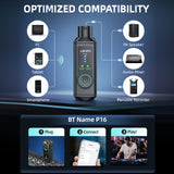 LEKATO P16 XLR Receiver Stereo/Mono Bluetooth Studio Dj XLR Receiver