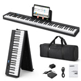 LEKATO BX20 Keyboard 88 Keys Folding Semi-Weighted Velocity Keys Piano