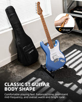 LEKATO ST-01 Blue Electric Guitar 39 Inch HSS Guitar