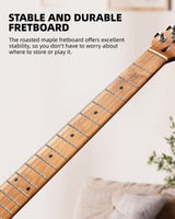 LEKATO ST-01 Sunburst Electric Guitar 39 Inch HSS Guitar