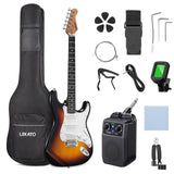 LEKATO ST-02 Electric Guitar Set 39 Inch SSS Pickups Guitar