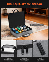 LEKATO PB-03S Guitar Pedal Board w/ Built-in Power Supply (15.5x11x2")