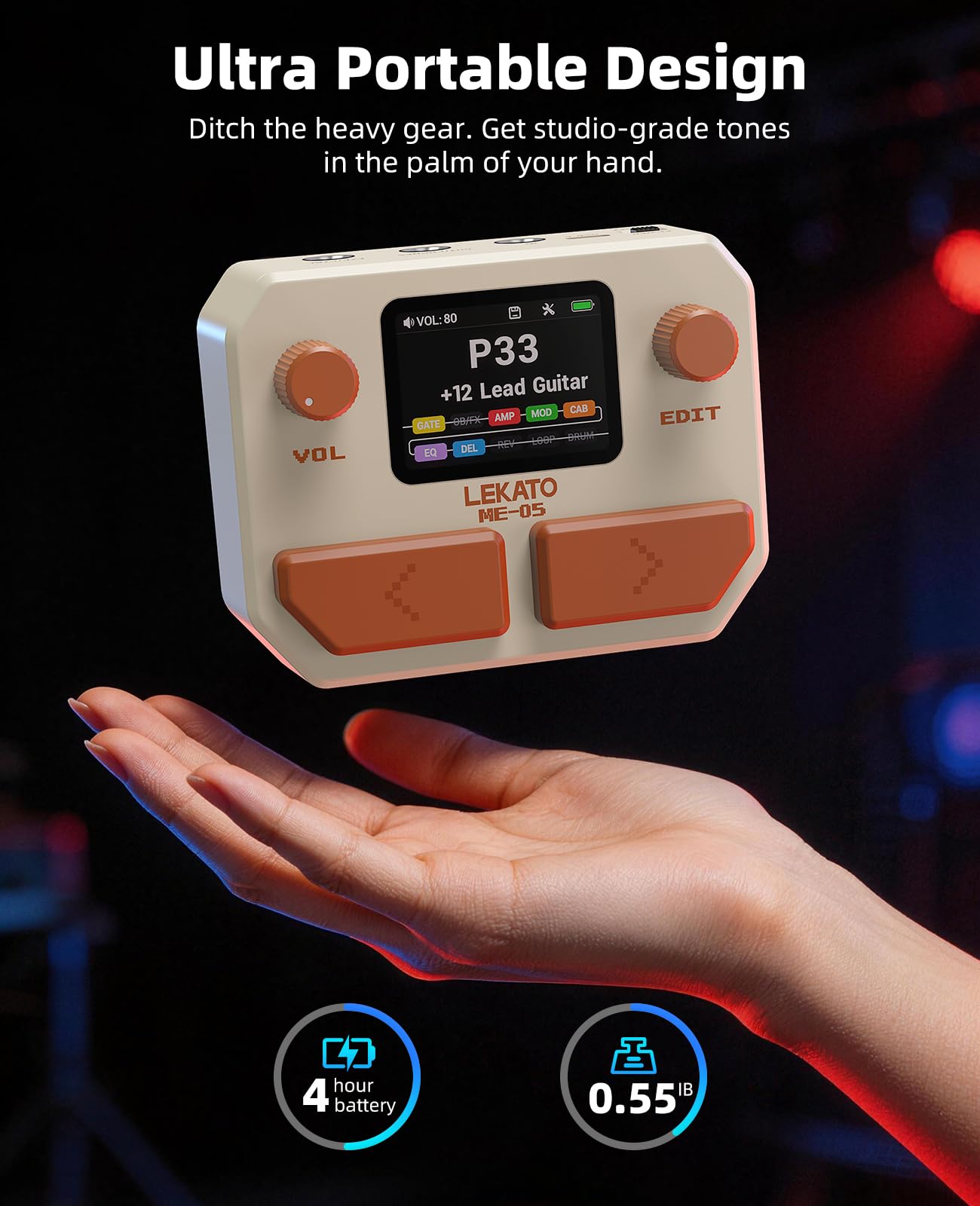 LEKATO ME-05 MINI Pocket Effects Pedal