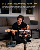 LEKATO PA-4 Pocket Guitar Multi Effects Rechargeable 6 Modules, 80 Presets, 20 Amp Modeling