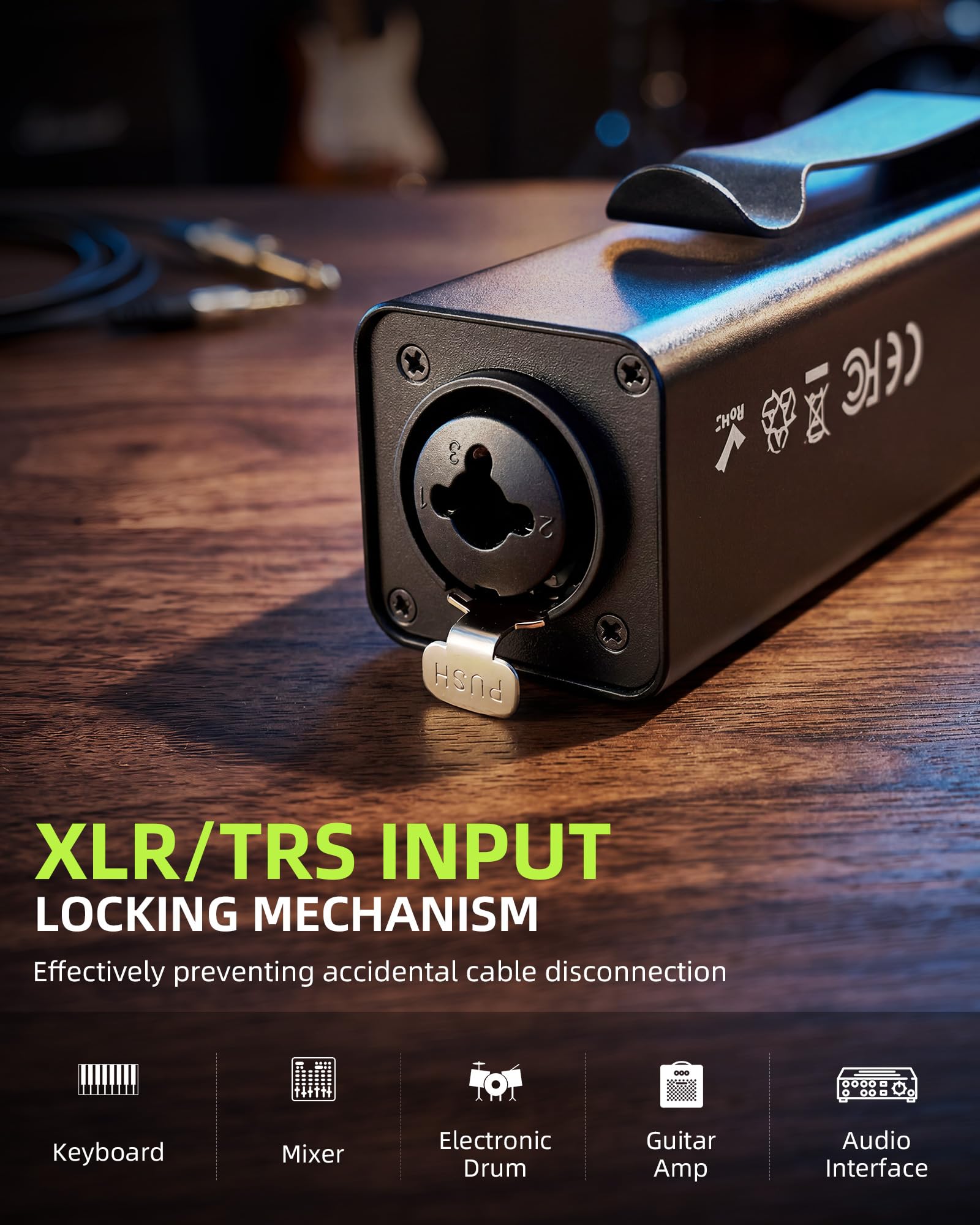 LEKATO P30 IEM Rechargeable Professional Headphone Amplifier