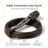 JAMELO F19 Wired Dynamic Microphone Handheld Mic with 5m Cable 40Hz–13kHz Frequency