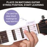 56Pcs Guitar Chord Learning Cards for Beginners
