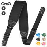 LEKATO LGS-19 3.2 Inch Thickened Elastic Diving Guitar Strap