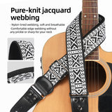LEKATO LGS-21 Premium Jacquard Nylon Guitar Strap Set
