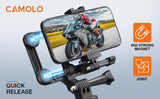 CAMOLO camera motorcycle mount handlebar bracket for bikes Rearview Mirror Bike(Only available in Germany)