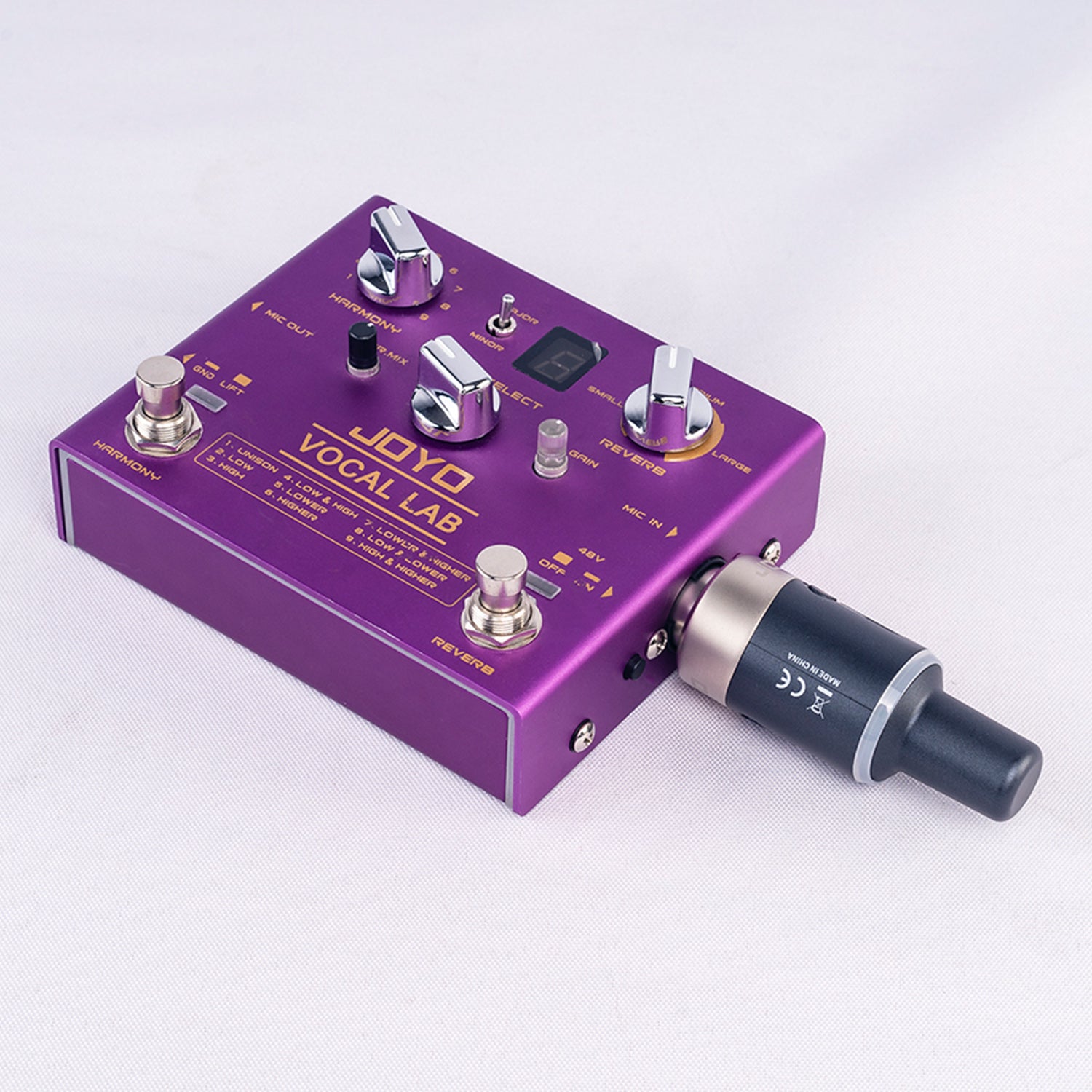 JOYO MW-1 5.8GHz Wireless Microphone System Plug-on Rechargeable Wireless Transmitter Receiver For Effector Dynamic Microphone