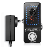 recording pedal for guitar LEKATO Guitar Effect Pedal Looper 9 Loops 40 Mins – LEKATO