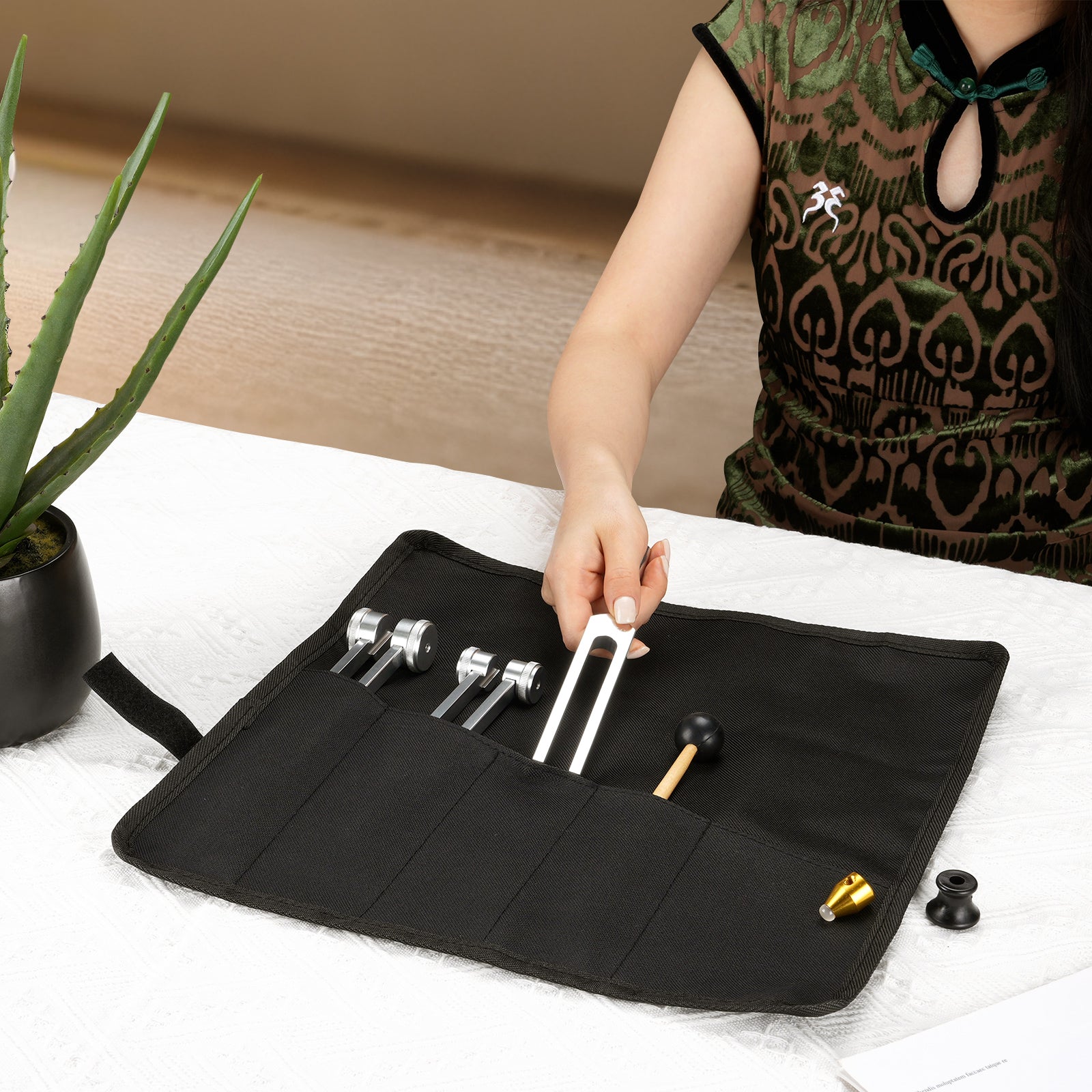 POGOLAB TF-01 Tuning Forks for Healing Set(128Hz, 256Hz, 512Hz)Sound Therapy Instrument