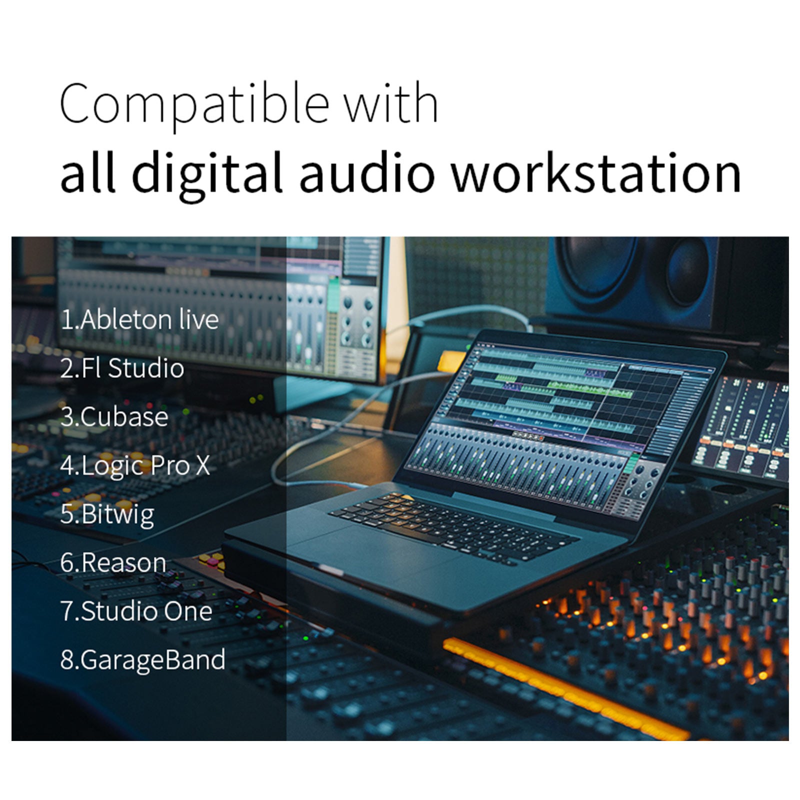 M-VAVE SMC-Mixer Wireless MIDI Controller Mixing Console