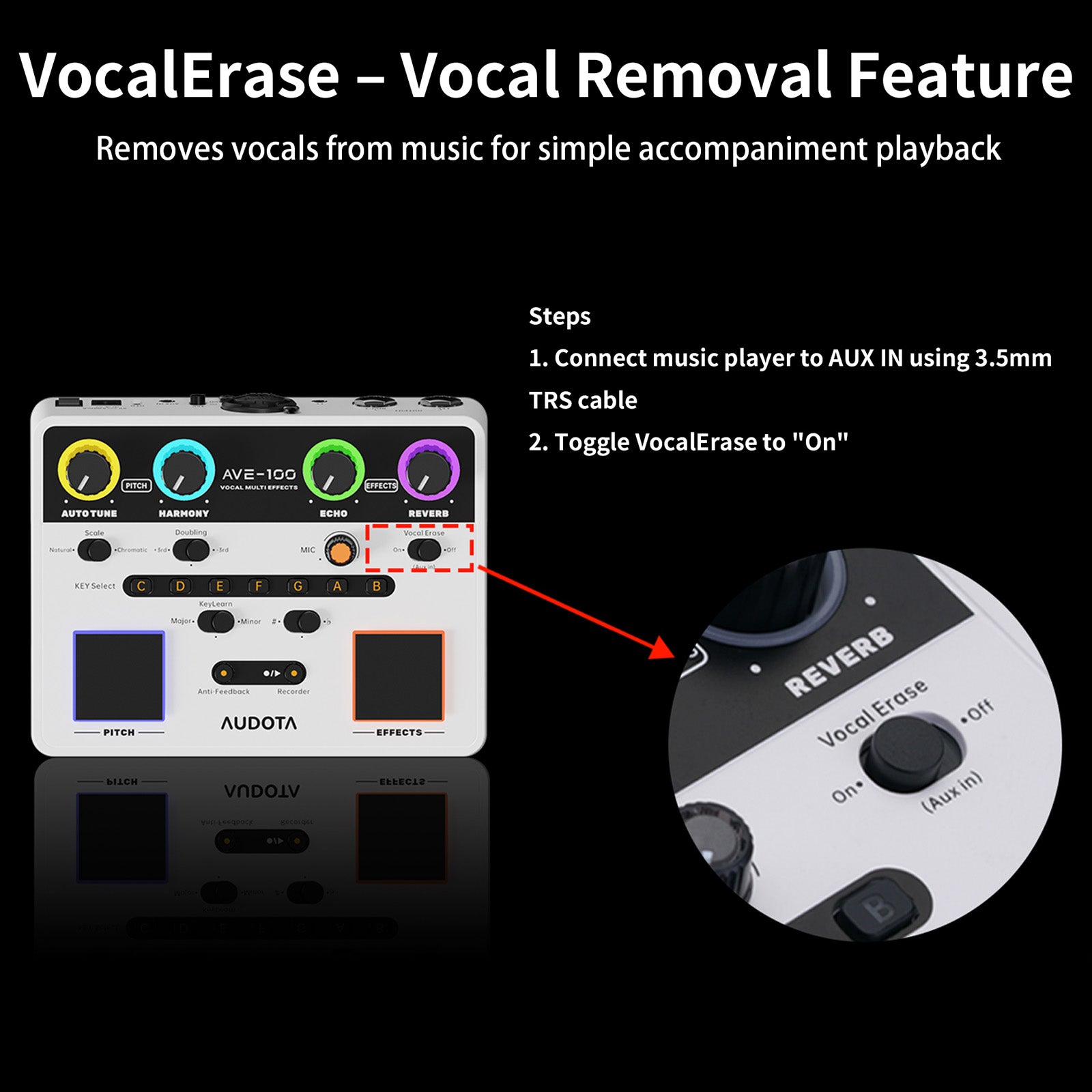 AUDOTA AME-100 Vocal Multi-effects Processor Pedal