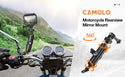 CAMOLO camera motorcycle mount handlebar bracket for bikes Rearview Mirror Bike(Only available in Germany)