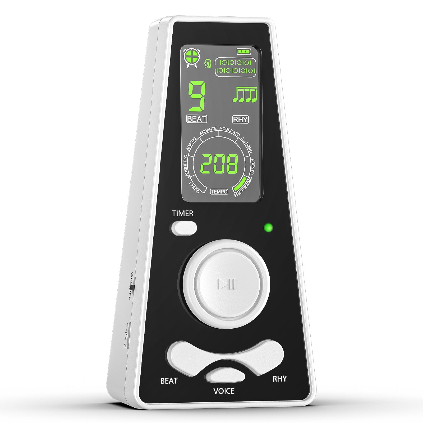 LEKATO Electronic Digital Metronome Timer Tempo Knob