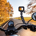 CAMOLO camera motorcycle mount handlebar bracket for bikes Rearview Mirror Bike(Only available in Germany)