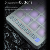 M-VAVE SMC-PAD Wireless MIDI Controller Pads 16 RGB Pads