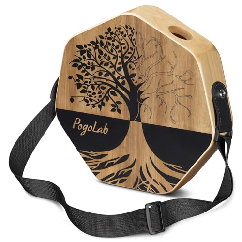 POGOLAB Three Tone Cajon Portable Travel Drum Box