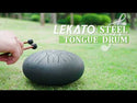 LEKATO Steel Tongue Drum 6 Inch 11 Notes D Major Musical Education Meditation Yoga