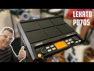 LEKATO PD705 Elektrisches Percussion Pad Drum Tabletop 9-Trigger Sample Multipad