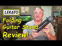 LEKATO Aluminium Guitar Stand Folding Retractable A-Frame for Bass Banjo Ukulele