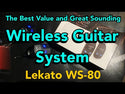 Lekato WS-80 2.4G Wireless Gitarrensystem Sender Empfänger 