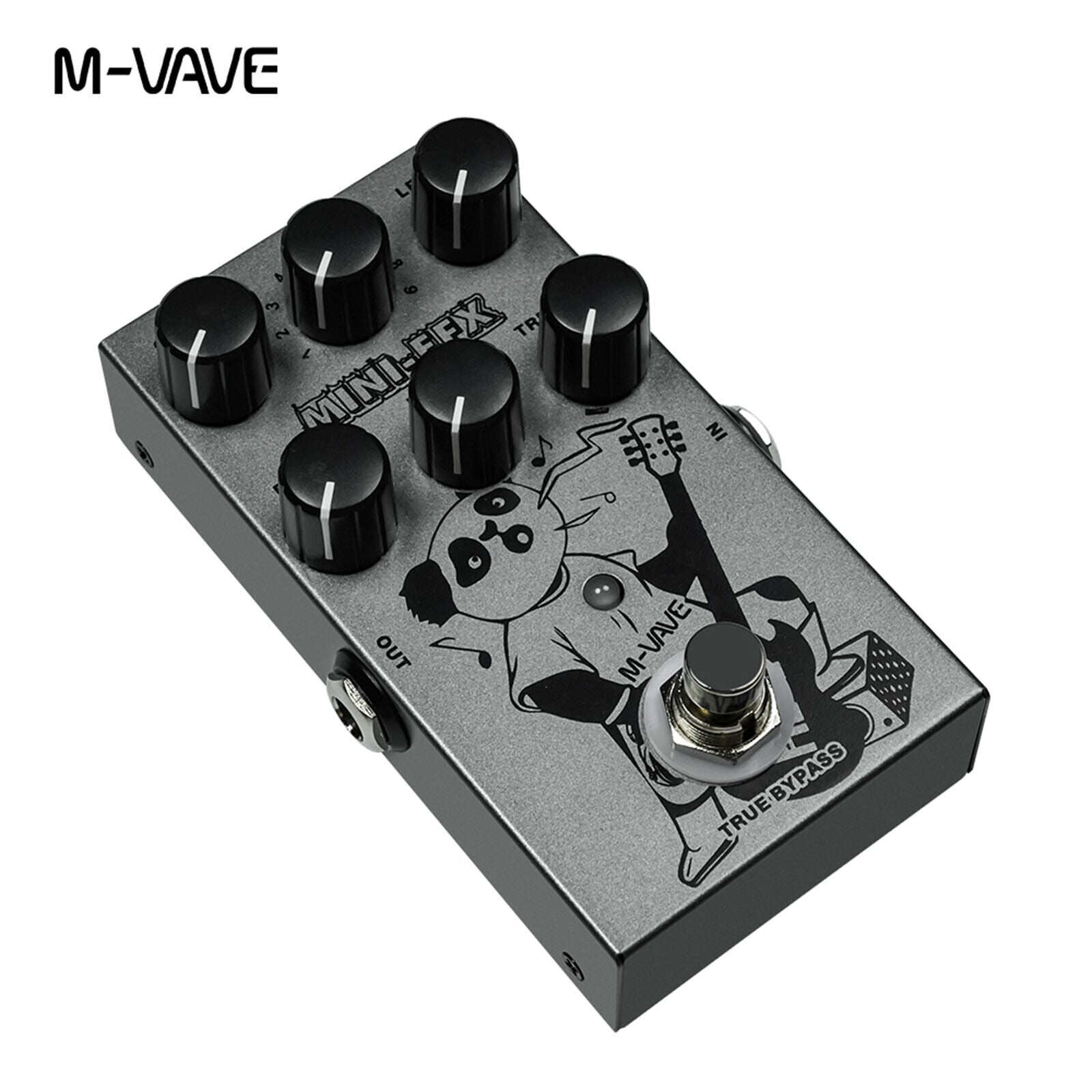 M-VAVE Bass Guitar Multi-effects Pedal Overdrive Distortion Booster 3 Band EQ - LEKATO-Best Music Gears And Pro Audio