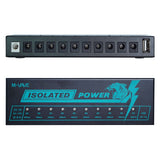 M-VAVE 10 Isolated Guitar Effect Pedal Supply 5V 9V 12V 300mA Pedal Board Power - LEKATO-Best Music Gears And Pro Audio