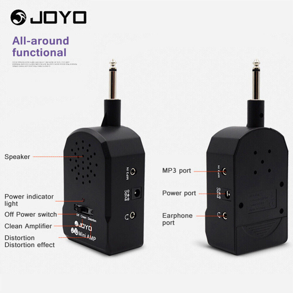 JOYO Amp Guitar Amplifier Speaker Headphone Distortion Effect AUX Earphone - LEKATO-Best Music Gears And Pro Audio