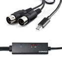 DOREMIDI USB-C Type-C to MIDI In/Out 5 Pin Interface Converter Cable 2 M For Windows Mac - LEKATO-Best Music Gears And Pro Audio