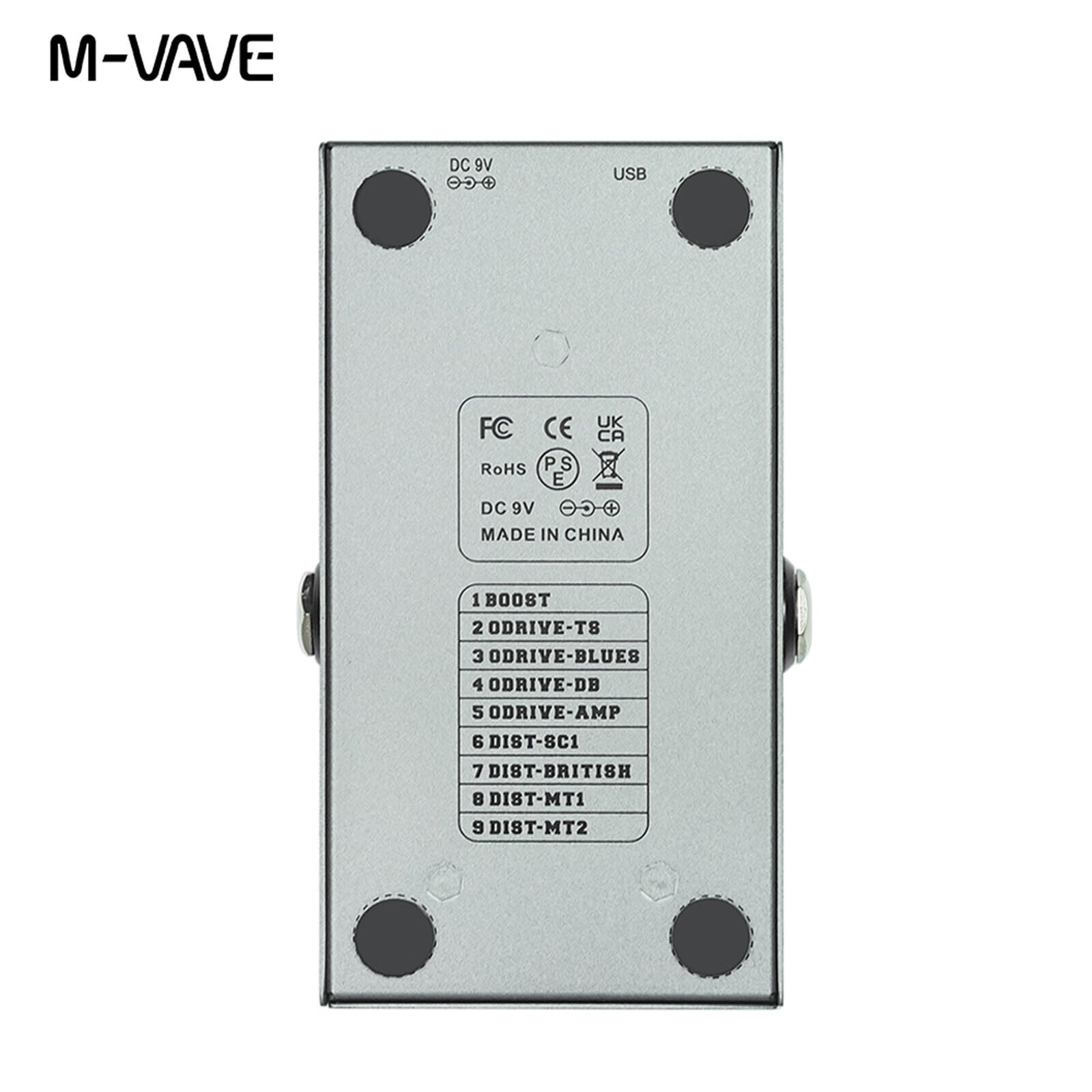 M-VAVE Bass Guitar Multi-effects Pedal Overdrive Distortion Booster 3 Band EQ - LEKATO-Best Music Gears And Pro Audio