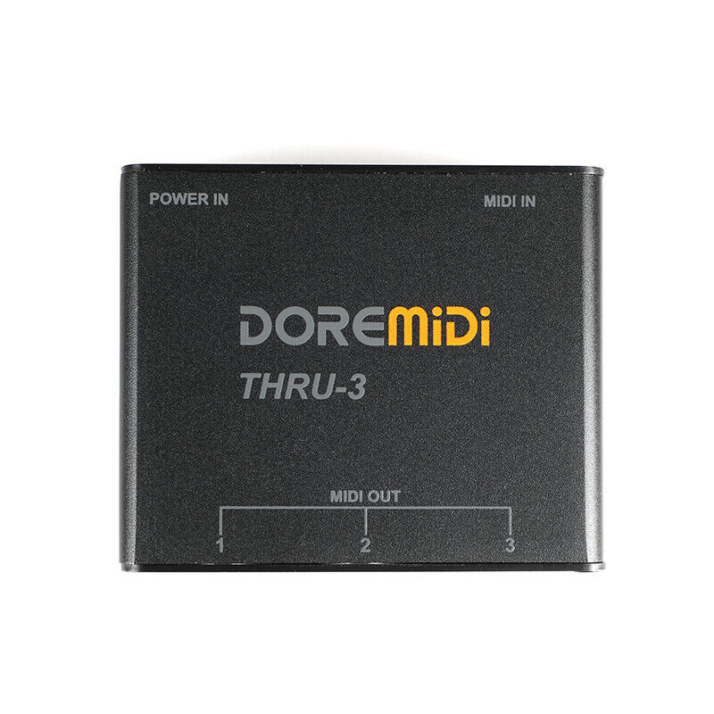 DOREMiDi MIDI Host Box THRU-3 MIDI Five-pin Interface No Delay Converter Adapter - LEKATO-Best Music Gears And Pro Audio