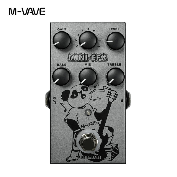 M-VAVE Bass Guitar Multi-effects Pedal Overdrive Distortion Booster 3 Band EQ - LEKATO-Best Music Gears And Pro Audio