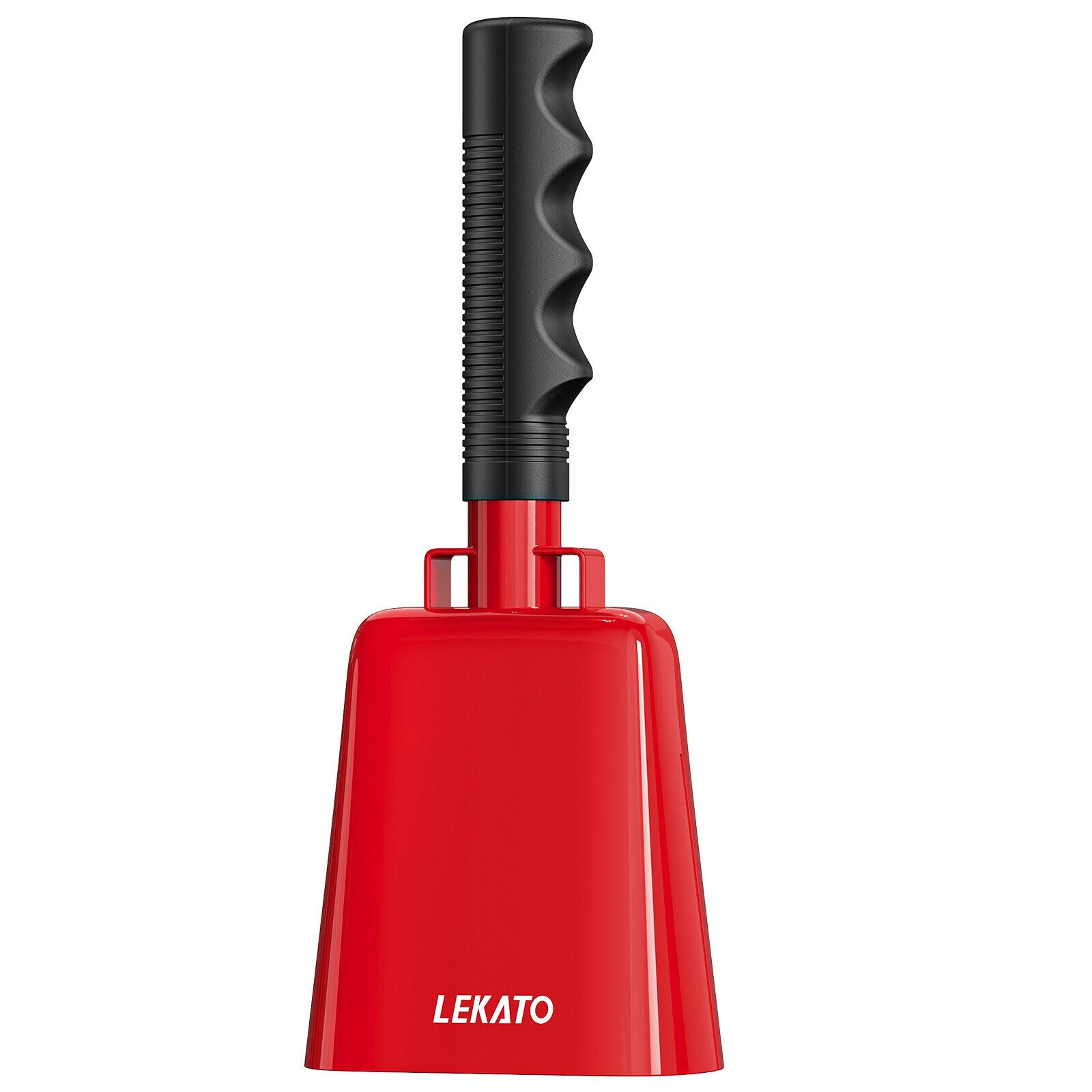 LEKATO 6.3" 8" 10" Steel Cowbell with Handle Cheering Bell for Sports Events Copper