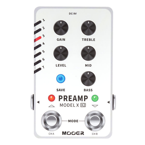 MOOER Preamp Model X 2 Global Cab Sim 14 Preset Slot Guitar Effect Pedal - LEKATO-Best Music Gears And Pro Audio