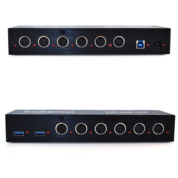 DOREMiDi HUB-8 MIDI 6x6 MIDI Interface Host X2 USB3.1 MIDI Hub Box 96 Channels - LEKATO-Best Music Gears And Pro Audio