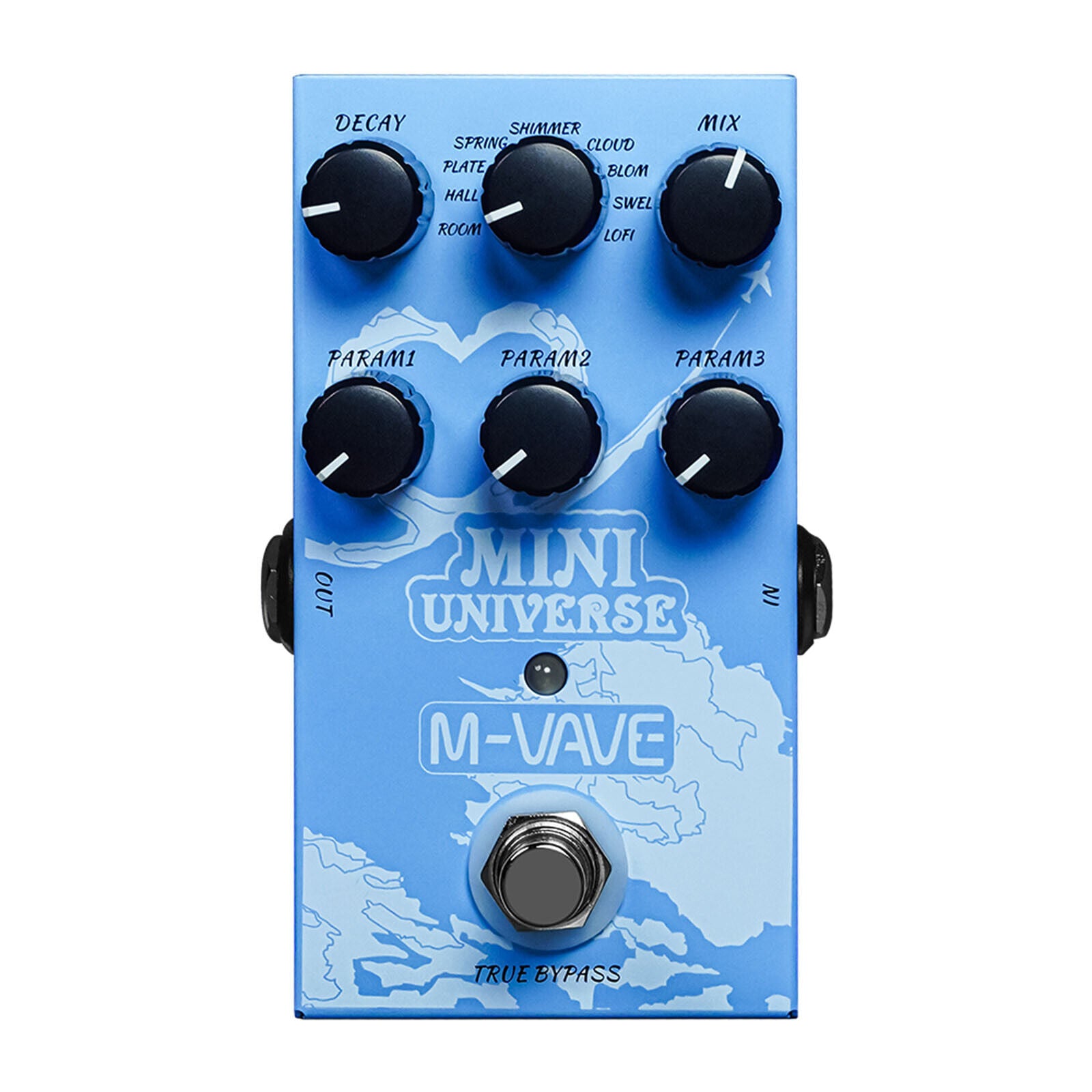 M-VAVE Mini Universe Digital Reverb Pedal 9 Reverb Electric Guitar Effects Pedal - LEKATO-Best Music Gears And Pro Audio