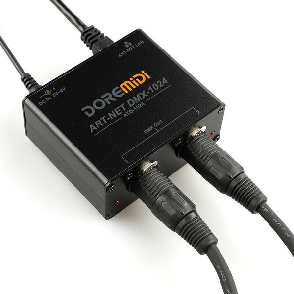 DOREMiDi ART-NET Network Box To DMX 1024 Box Channel XLR Gateway Controller - LEKATO-Best Music Gears And Pro Audio