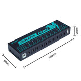 M-VAVE 10 Isolated Guitar Effect Pedal Supply 5V 9V 12V 300mA Pedal Board Power - LEKATO-Best Music Gears And Pro Audio