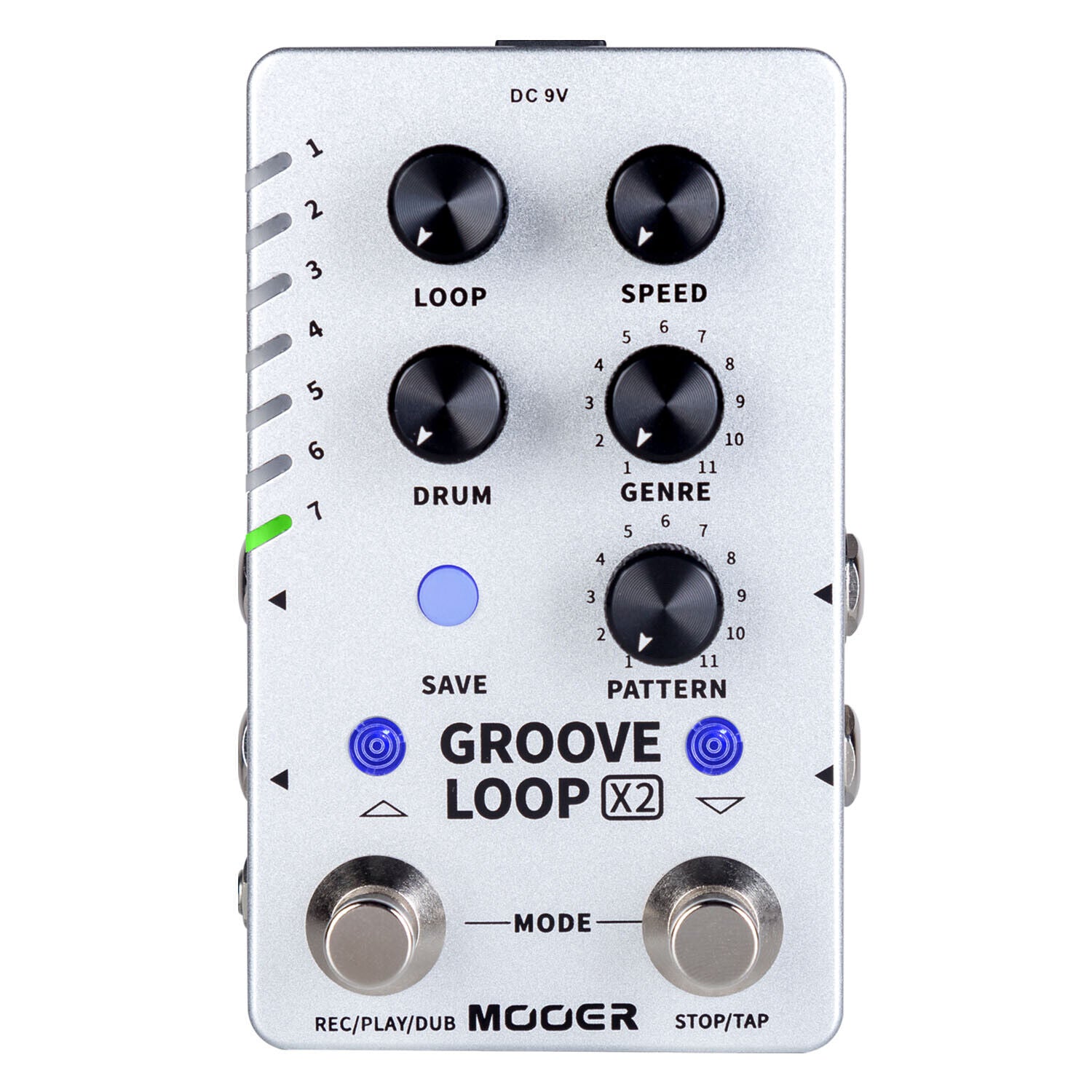MOOER GROOVE LOOP X2 Stereo Drum Machine Phrase 10mins Looper 121 Rhyt ...