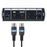 DOREMIDI USB-C Type-C to MIDI In/Out 5 Pin Interface Converter Cable 2 M For Windows Mac - LEKATO-Best Music Gears And Pro Audio