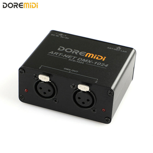 DOREMiDi ART-NET Network Box To DMX 1024 Box Channel XLR Gateway Controller - LEKATO-Best Music Gears And Pro Audio
