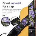 LEKATO Bass/Acoustic/Electric Guitar Strap Embroidery Bohemian Style 2'' Wide - LEKATO-Best Music Gears And Pro Audio