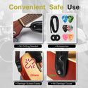 LEKATO LGS-6 Guitar Strap for Electric Acoustic Guitar Bass 6 Picks 2 Locks Gift