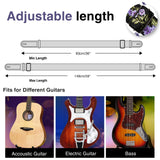 LEKATO Bass/Acoustic/Electric Guitar Strap Embroidery Bohemian Style 2'' Wide - LEKATO-Best Music Gears And Pro Audio