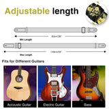 LEKATO LGS-6 Guitar Strap for Electric Acoustic Guitar Bass 6 Picks 2 Locks Gift - LEKATO-Best Music Gears And Pro Audio